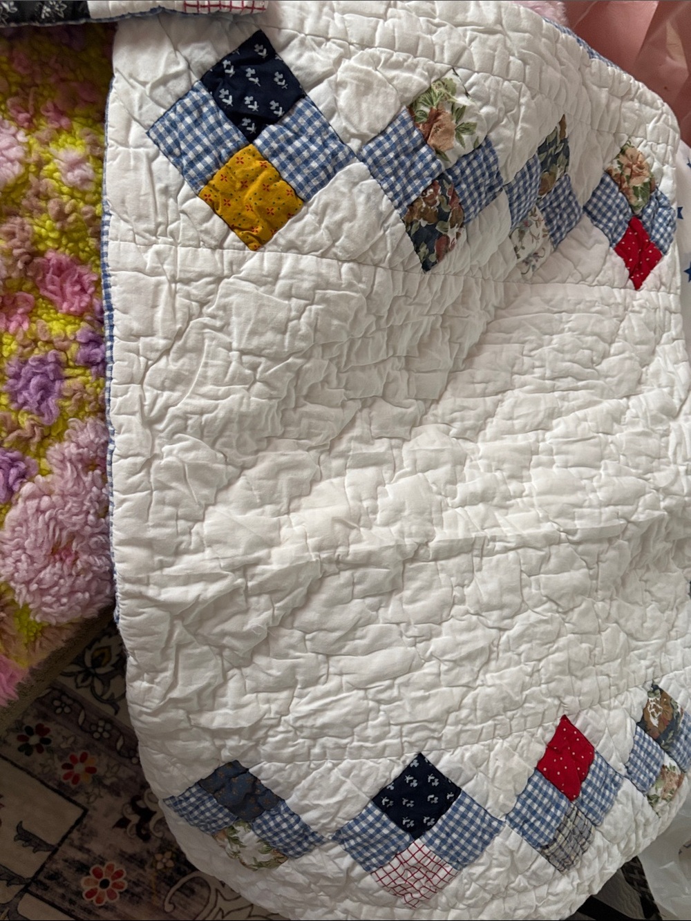 🕷️ vintage quilted sham pilllow cover set Bloomingdale’s